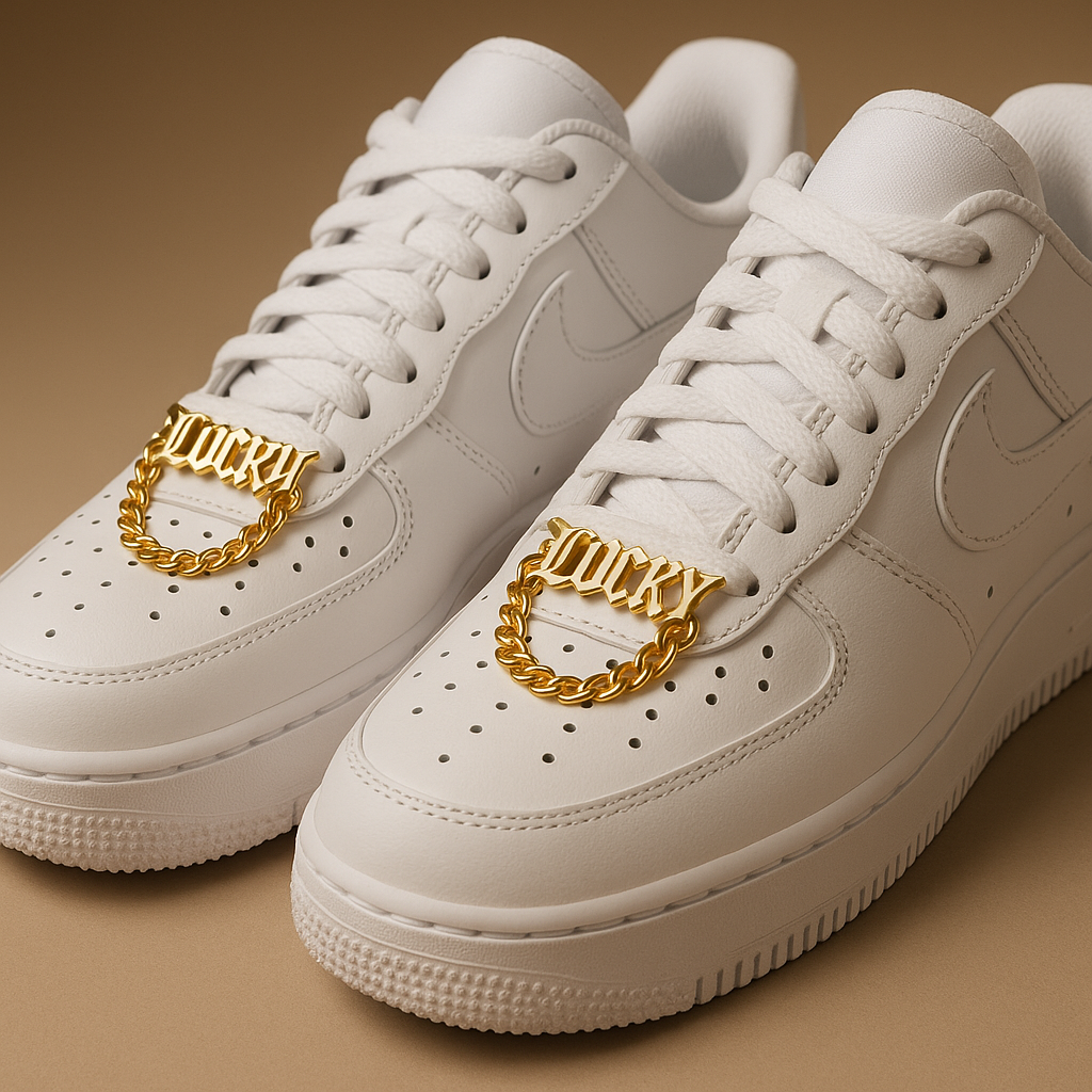 Custom 1 Pair Name Shoe Buckle Stainless Steel Cuban Chain Personalized Fashion Nickname Clip Accessories Jewelry Boyfriend Gift