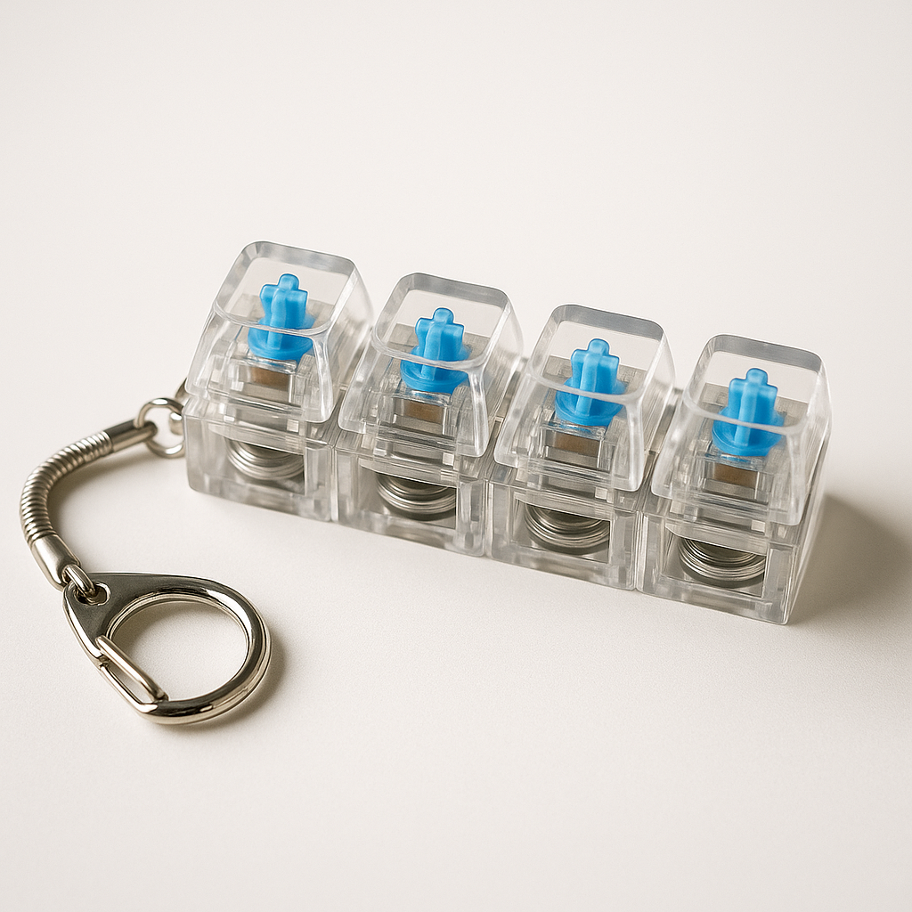 Teclas Mecánicas Anti-Estrés con LED – Juguete Sensorial Relajante