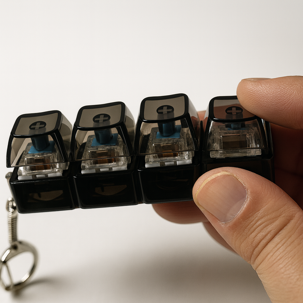 Teclas Mecánicas Anti-Estrés con LED – Juguete Sensorial Relajante