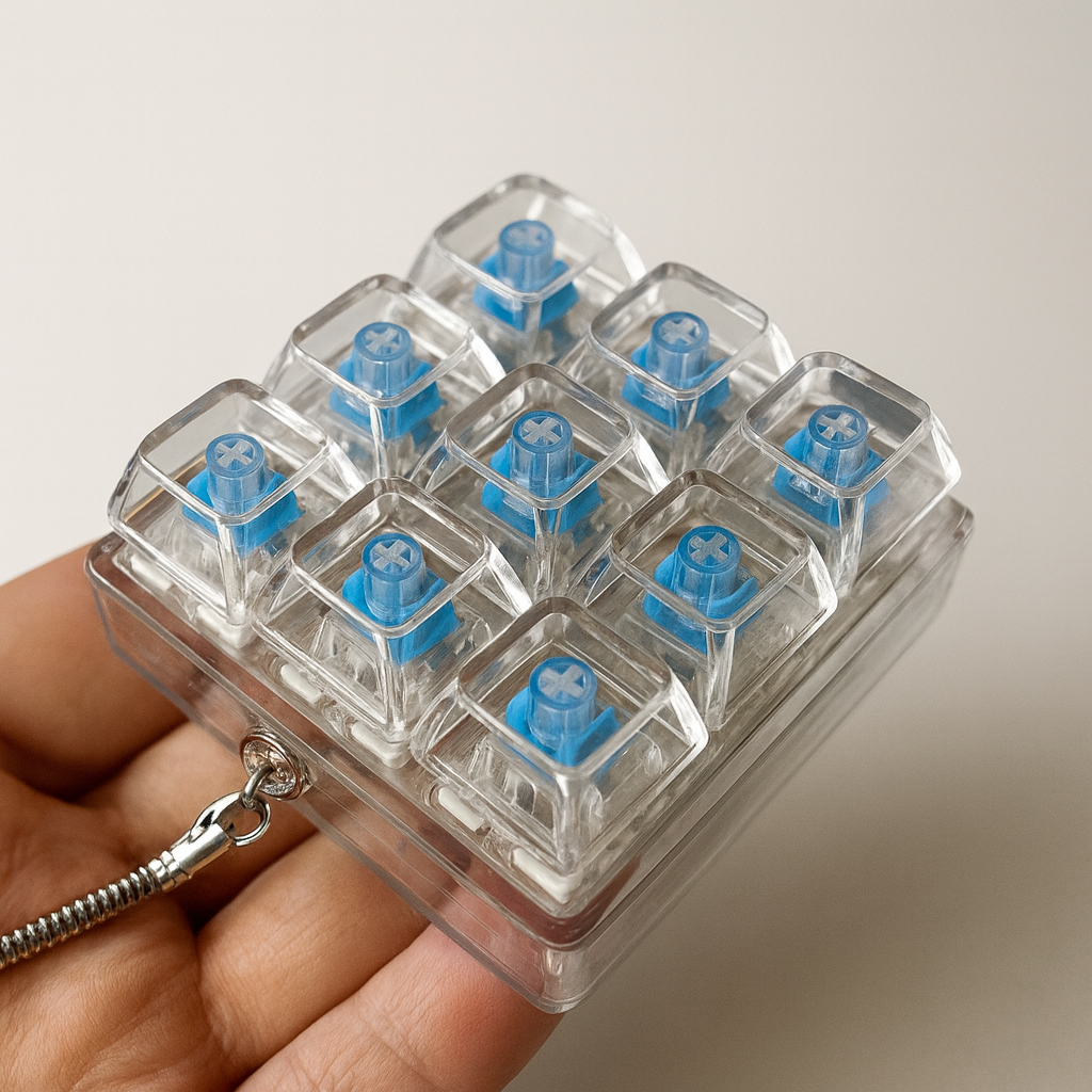 Teclas Mecánicas Anti-Estrés con LED – Juguete Sensorial Relajante