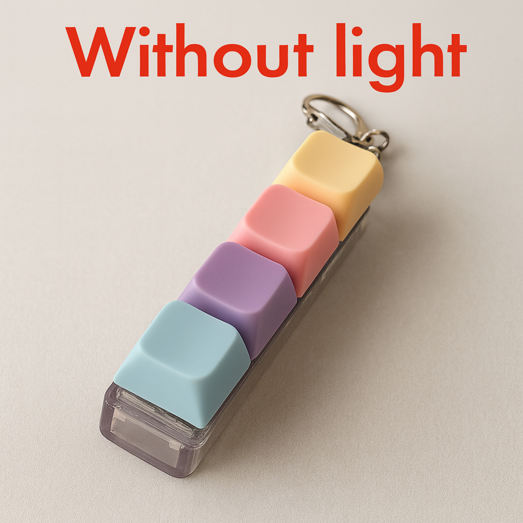 Teclas Mecánicas Anti-Estrés con LED – Juguete Sensorial Relajante