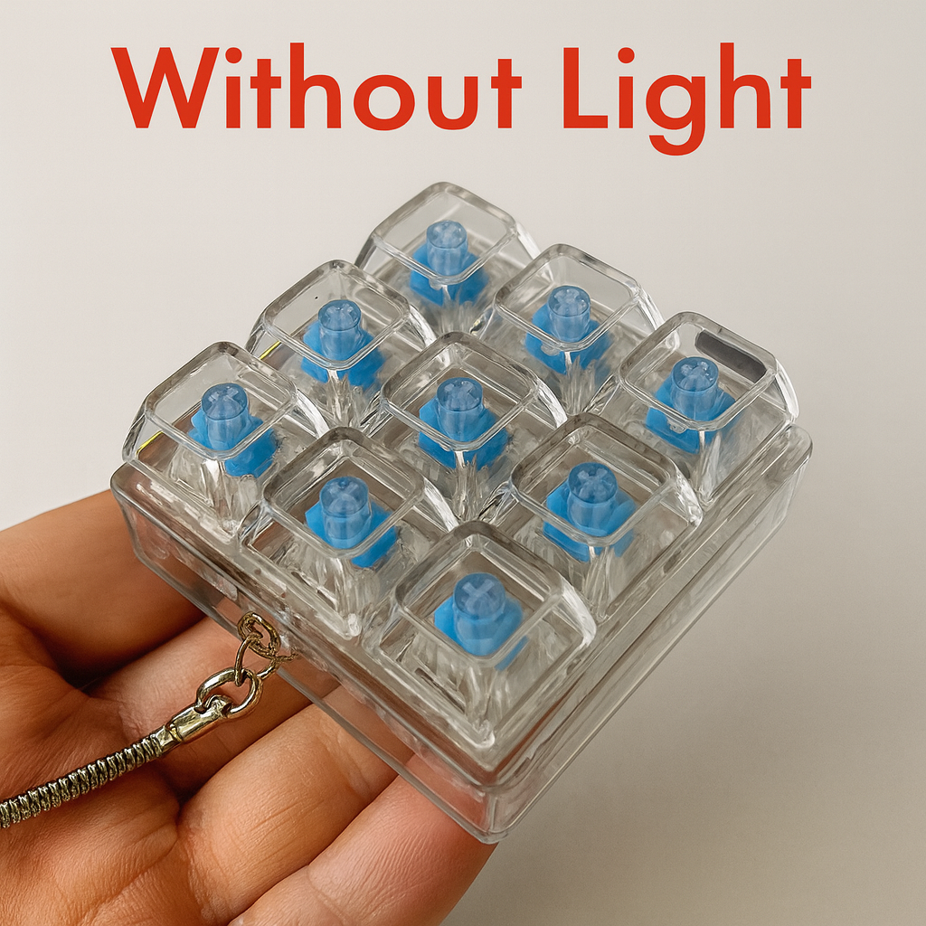 Teclas Mecánicas Anti-Estrés con LED – Juguete Sensorial Relajante