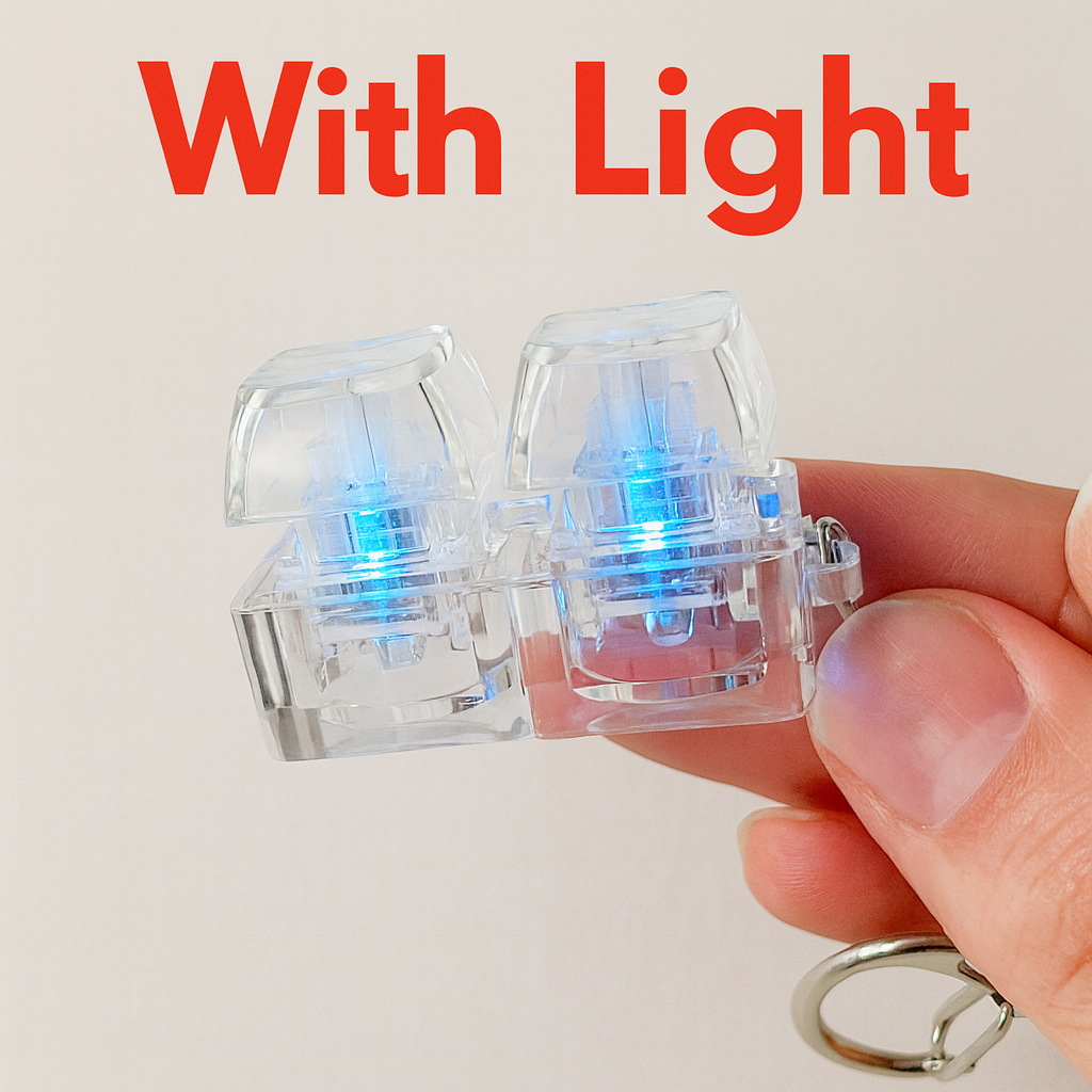 Teclas Mecánicas Anti-Estrés con LED – Juguete Sensorial Relajante
