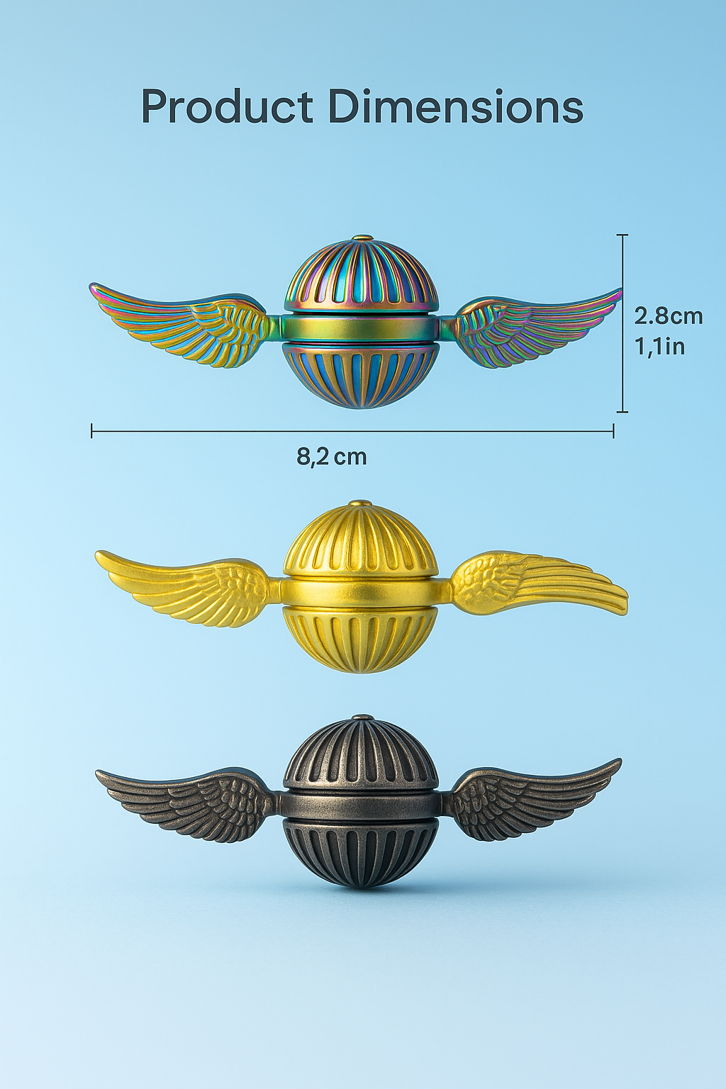 Fidget Antiestrés Premium con Giro Infinito Harry potter Limited edition