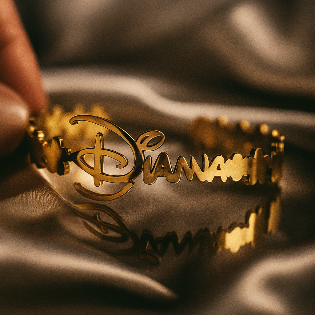 Custom Name Stainless Steel Bracelet Flowers Unusual Retro Bangle For Women Jewelry Non-fading High-quality Gift For Girl