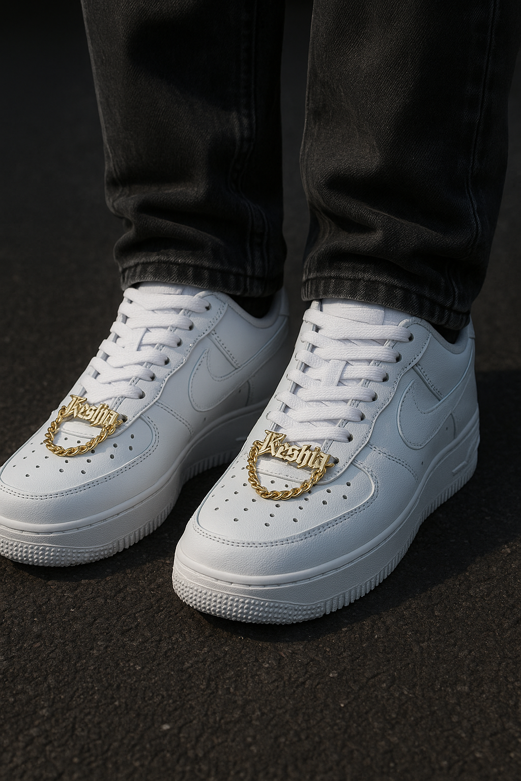 Custom 1 Pair Name Shoe Buckle Stainless Steel Cuban Chain Personalized Fashion Nickname Clip Accessories Jewelry Boyfriend Gift